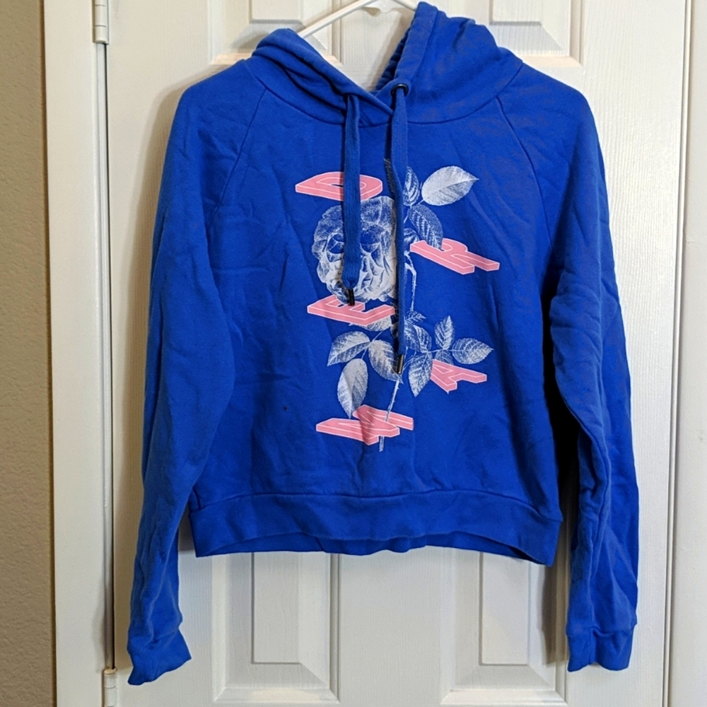 Blue hoodie